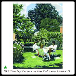 047 Sunday Papers in the Colorado House Garden