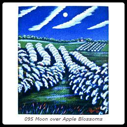 095 Moon over Apple Blossoms - SOLD
