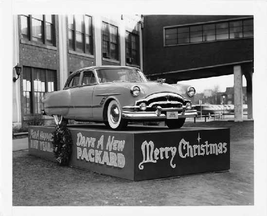 1953 Packard at Christmas