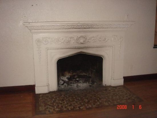 Classic "Tudor" style fireplace