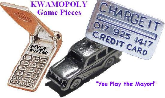Kwamopoly Game Pieces