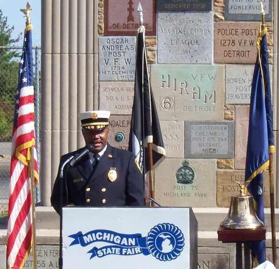Remarks by 2nd Deputy Detroit Fire Commissioner James Mack