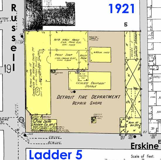 DFD Ladder 5/Repair Depot 1922