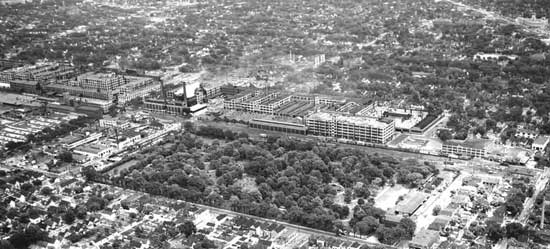 Packard factory Aerial 1953