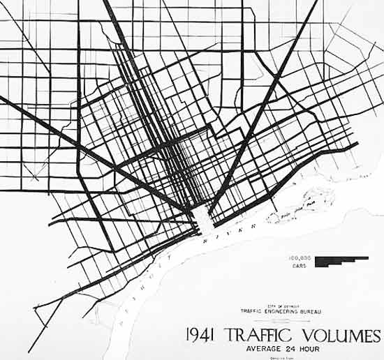1941 traffic volumes