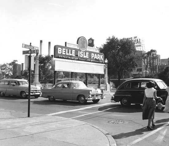 old Belle Isle sign