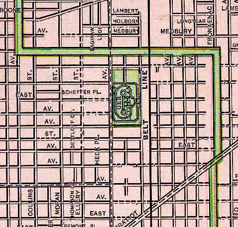 1891 map of Lutheran Cemetery