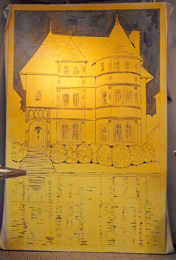 "Open House" Yellow phase painting by Lowell Boileau