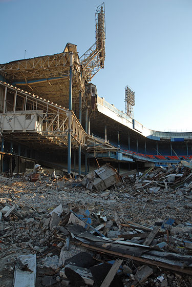 Tiger Stadium demolition, detroit