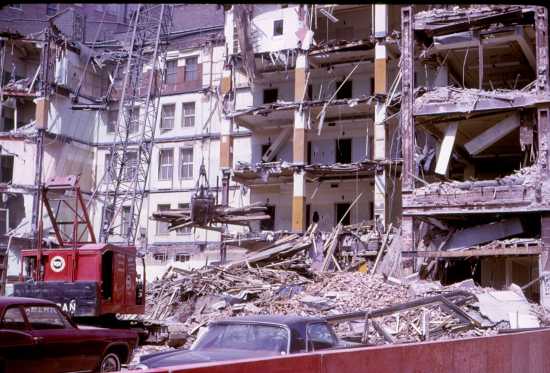Demolition close-up, July 1966