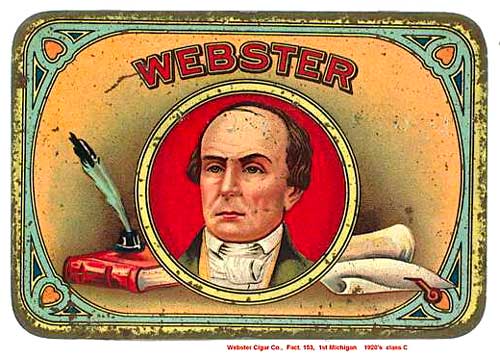 Webster Cigar tin