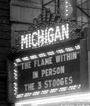 Michigan Theater  marquee closeup