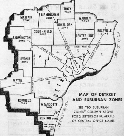 1961 zone map