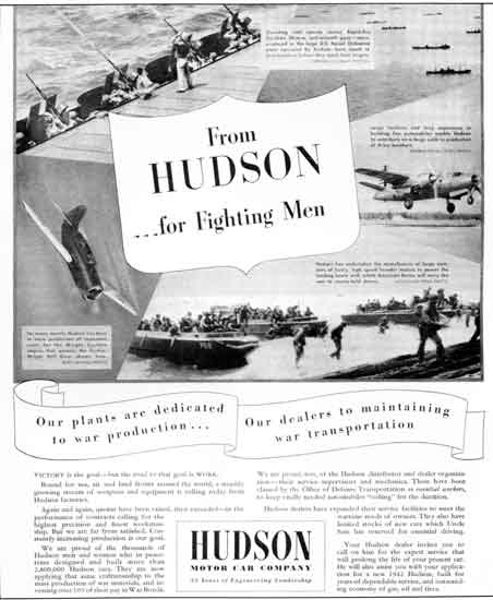 Hudson WWII ad