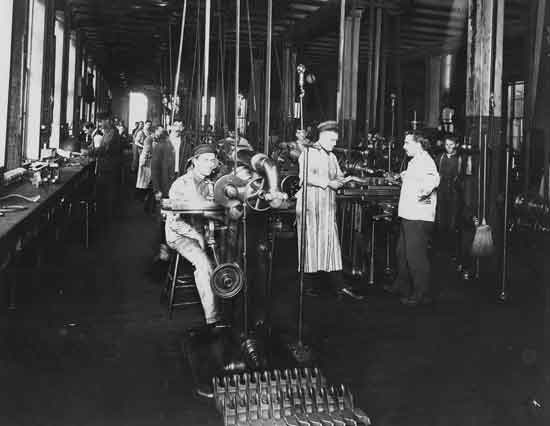 Cadillac factory Leland era machine shop