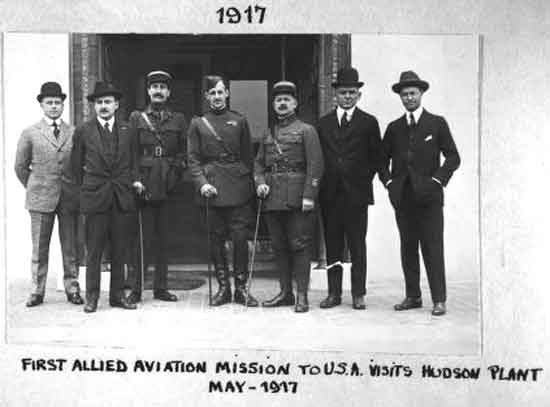 Hudson aviation mission WWI