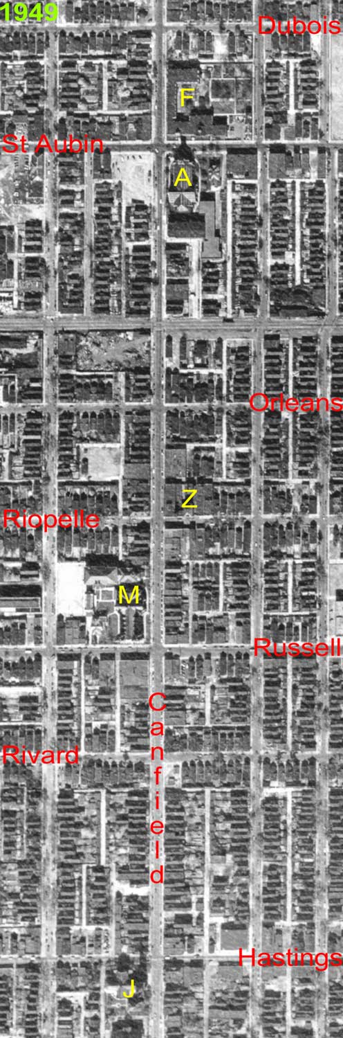 Canfield aerial 1949