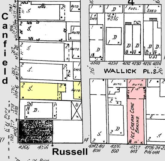 Canfield & Russell map 1921