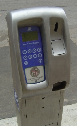 "The Island" movie set parking meter