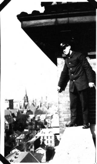 atop the Dime Bldg., circa 1917