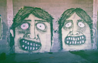 graffitti art/vandalism depending on your view