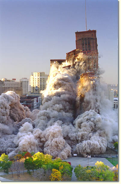 The Proud Tower -- Hudson's Department Store Detroit Demolition